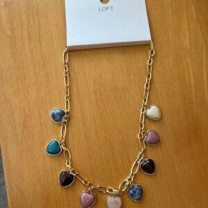 Ann Taylor Loft Necklace - Hearts